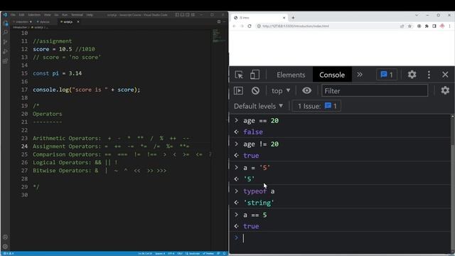 Operators in Javascript | JavaScript Course | Logic First Tamil