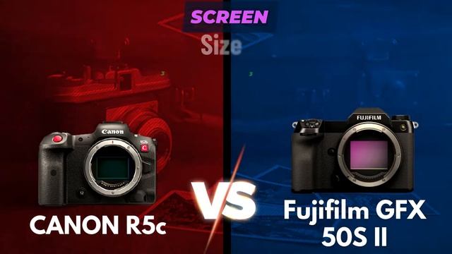 canon r5c vs fujifilm GFX 50s ii | Video Review Specs Comparison