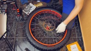 Установка тормозных дисков увеличенного диаметра 180мм на фэтбайк