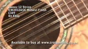 Ibanez 12 String EW2012ASE Natural Finish