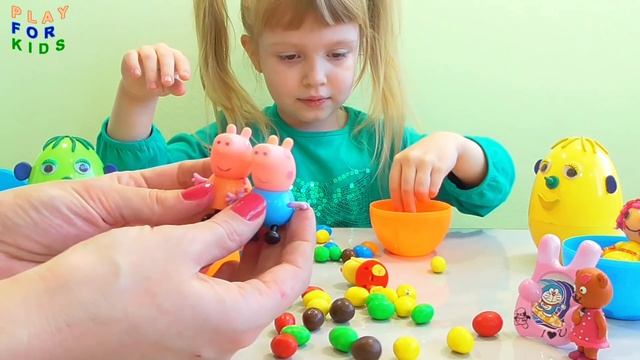 Unboxing Surprise eggs with toys смотреть онлайн