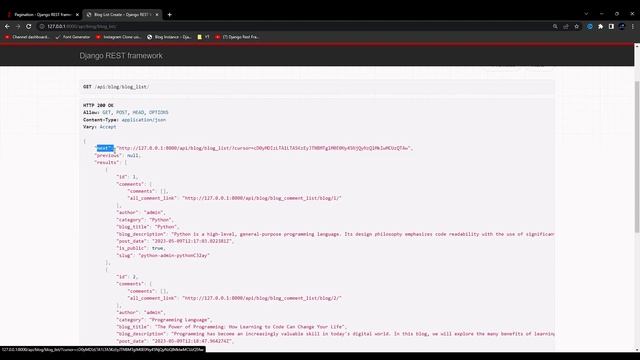 CursorPagination in Django Rest Framework