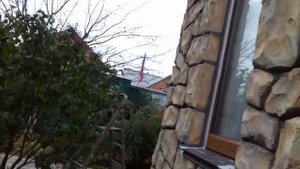 Покраска откосов под камень