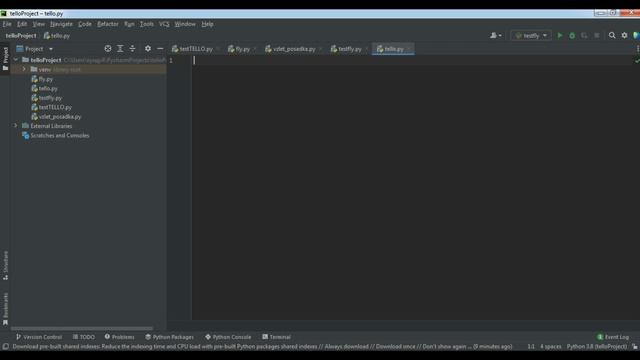 Мастер-класс "Программирование квадрокоптеров Tello на Python" (Programming tello drones on Python)