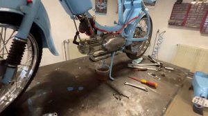 Jawa 50 Pionýr 555 Pařez - výměna spojky