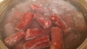 ЧЕЧЕНСКАЯ КОЛБАСА С  КАРТОФЕЛЕМ.  ГОТОВИМ С ЛЮБОВЬЮ !