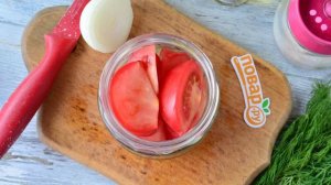 Сладкие маринованные помидоры дольками
