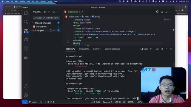 ຳພື້ນຖານການໃຊ້ git - basic git and github auto close issue with git commit смотреть онлайн