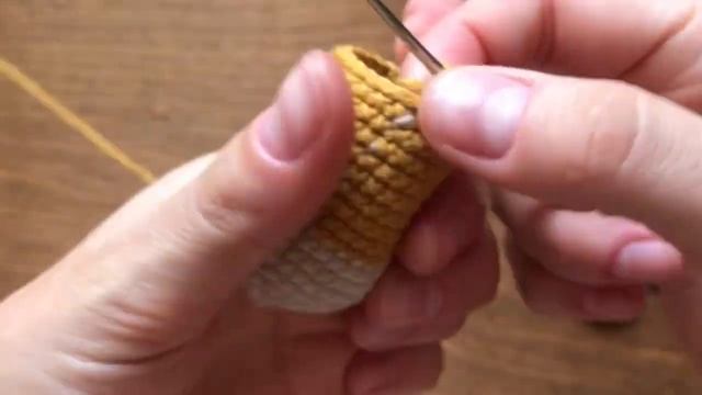 Игрушка Амигуруми Жирафик крючком Голова. Amigurumi Handmade Giraffe baby toy. Head