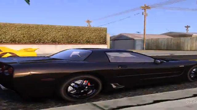 GTA IV San Andreas Beta -  Gameplay With Chevrolet Corvette C5 2001