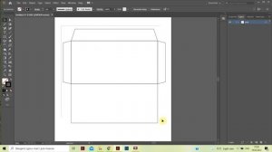 Шаблон(выкройка) конверта в Иллюстраторе