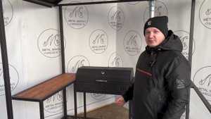 Беседка с мангалом и печкой Дипломат