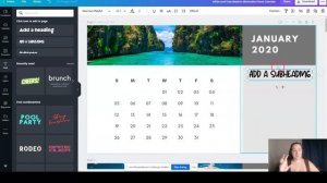 How to Create a Digital Calendar in Canva [WORK WITH ME]