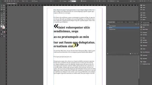 Урок — о том, как настроить врезку в InDesign c GREP