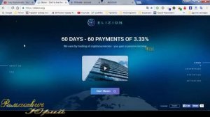 Elizion Обзор Елизион 60 ДНЕЙ - 60 ПЛАТЕЖЕЙ ПО 3,33% (Рефбек50%)