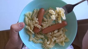 как есть макароны и сосиски
