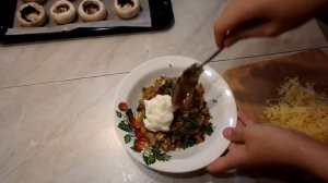 Фаршированные грибы/ Очень вкусно/ Рецепт