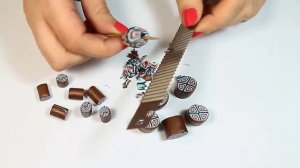Крупные бусины * Бусы * ПОЛИМЕРНАЯ ГЛИНА * МАСТЕР КЛАСС * Polymer clay * Tutoriai