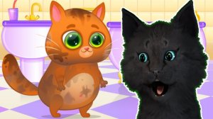 САМЫЙ ГРЯЗНЫЙ КОТ И ГОВОРЯЩИЙ СУПЕР КОТ ( ИГРА для ДЕТЕЙ ) bubbu мой виртуальный питомец