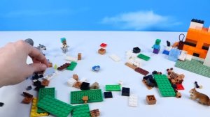 LEGO Minecraft 2022 Sets The Fox Lodge and Rabbit Ranch Review