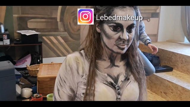 Мини влог "живой нарисованный человек",body art. комикс, рисунок оживился смотреть онлайн