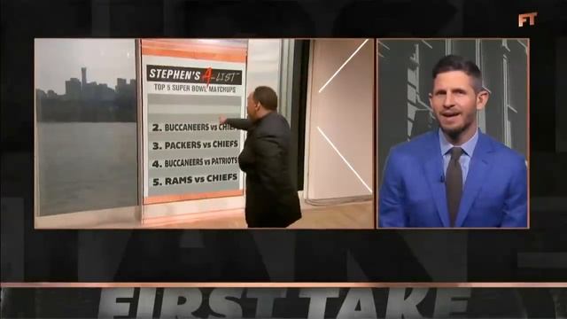 A Cowboys vs. Patriots Super Bowl is No. 1️⃣ on Stephen's A-List of potential matchups ?| First Tak смотреть онлайн