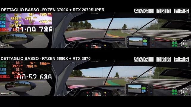 RTX 3070 RYZEN 5 5600X - TEST GAMEPLAY IN ASSETTO CORSA COMP - TRIPLO MONITOR 7680x1440 SIMRACING смотреть онлайн