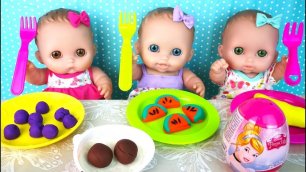 Куклы Пупсики Кушают Открывают Сюрприз Яйцо Принцессы Дисней Игрушки Для девочек