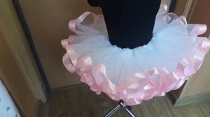 Фатиновая юбка с лентами для девочки.