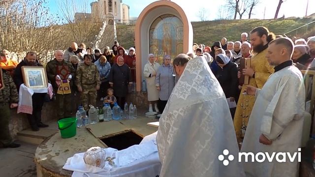 #Анапа. Сегодня 19.01.2023.Утро 10.35. Святой источник Великомученицы Варвары. Освещение воды. смотреть онлайн