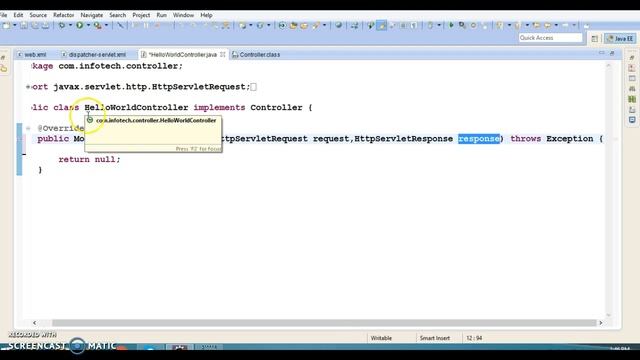 5.Create Spring MVC controller by implementing Controller interface смотреть онлайн