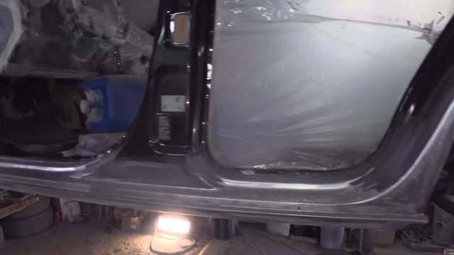 Кузовной ремонт [Реставрация] Porsche Cayenne [Порше Кайен] Пороги и арки луженые оловом