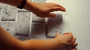 мастер-класс : кирпичная стена из пенопласта, фотофон | DIY brick wall of foam
