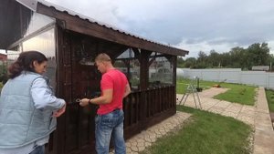 МЯГКИЕ ОКНА В БЕСЕДКЕ СВОИМИ РУКАМИ