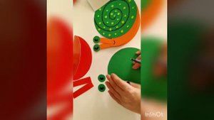 Мастер-класс: аппликация из кругов "Веселая улитка"