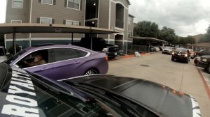 ZEBRA DODGE CHARGER HELPS DROP OFF FORD TAURUS GRADUATION GIFT!