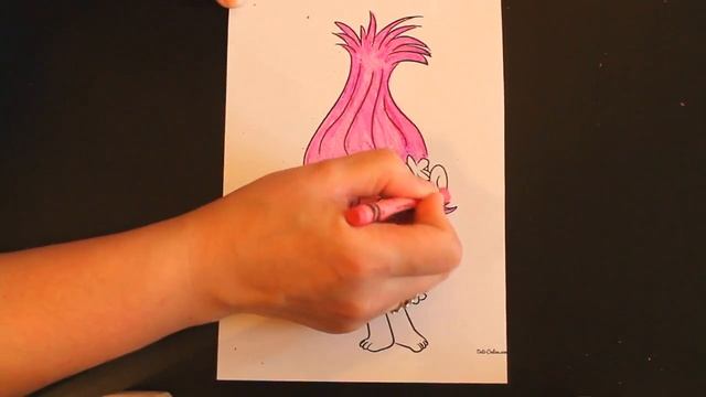 DIY, Раскраски, Раскрашиваем Вместе, Герои мультфильма, Розочка – тролль смотреть онлайн