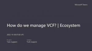 How do we manage VMware Cloud Foundation (VCF)? | Ecosystem