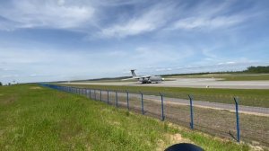 Облёт Ил-76ТД ВВС Анголы, Аэропорт Минск/Angola AirForce Il-76TD Test flight, Minsk Airport . T-909