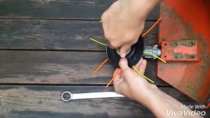 Monofilament disc The trim disc for the brushcutter scythe Test menyabit