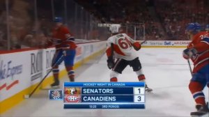 Alexei Emelin Hits Erik Karlsson