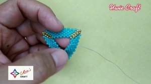 Beading Tutorial: How to make 3D PEYOTE TRIANGLE EARRING OR PENDANT//Peyote Stitch