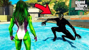 ДЕВУШКА ХАЛКА ПРОТИВ ДЕВУШКИ ВЕНОМА В ГТА 5 МОДЫ! HULK VENOM ОБЗОР МОДА В GTA 5! ИГРЫ ГТА ВИДЕО MODS