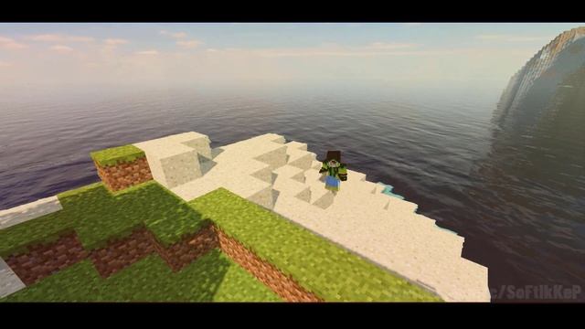 Плыли мы по морю, ветер мачту рвал. Клип MINECRAFT