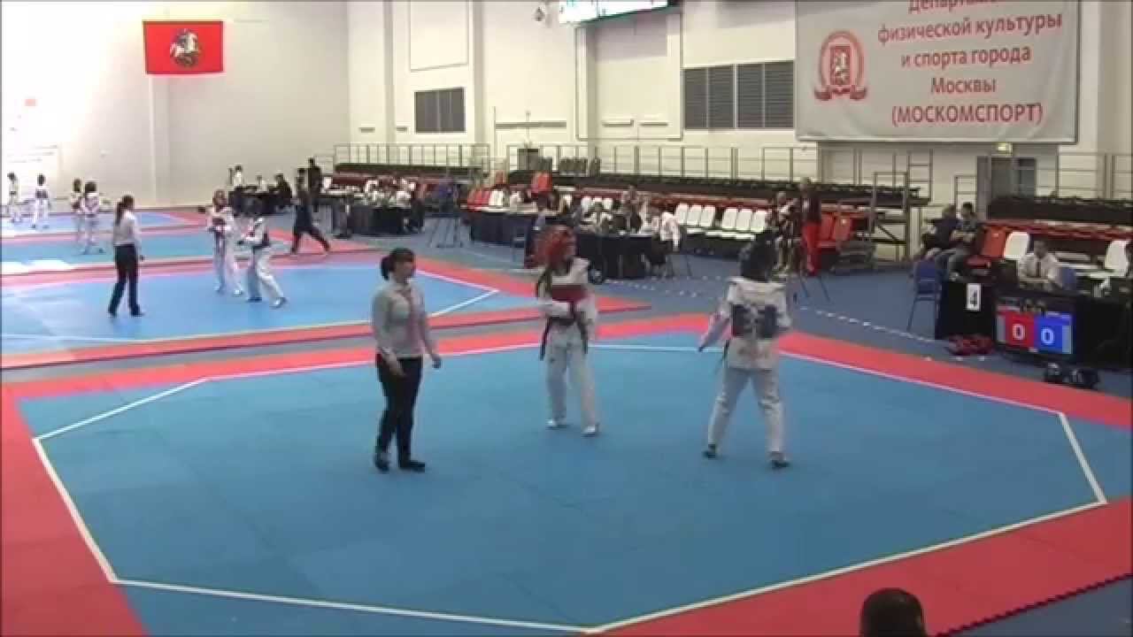 Taekwondo WTF. Первенство Москвы. 07.06.2015. Белоносова-Туманова.