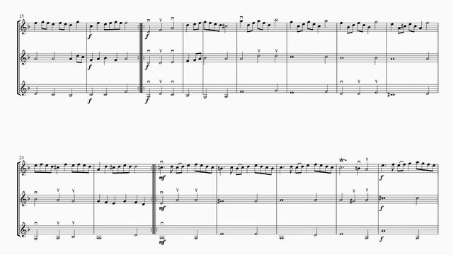 RONDEAU from Abdelazer Suite Violin Trio - Henry Purcell