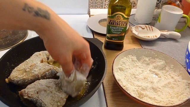 зубатка жаренная на сковороде. Ну такое. смотреть онлайн