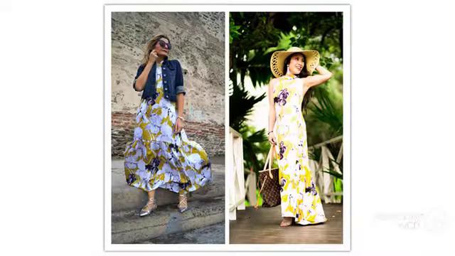 Одежда с AliExpress. Красивое длинное платье свободного кроя. смотреть онлайн