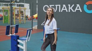 ЖК «Облака» | Видеоинструкция упражнений во дворе комплекса. Жим ногами | «Неометрия»