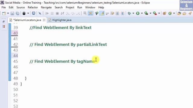 ✔ How To Use Selenium Locators To Find WebElements | (Video 41)